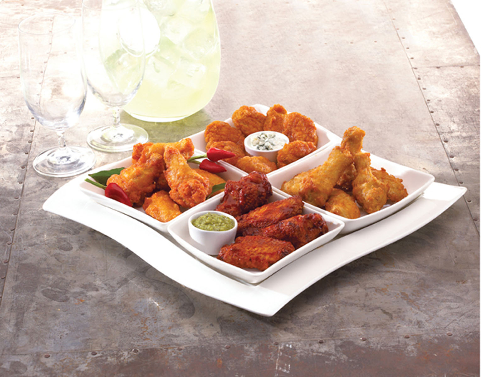 PERDUE® NO ANTIBIOTICS EVER, Fully Cooked, Spicy, Breaded, KICK 'N WINGS®, 1st and 2nd Sections, Small,…<br/>(82036)