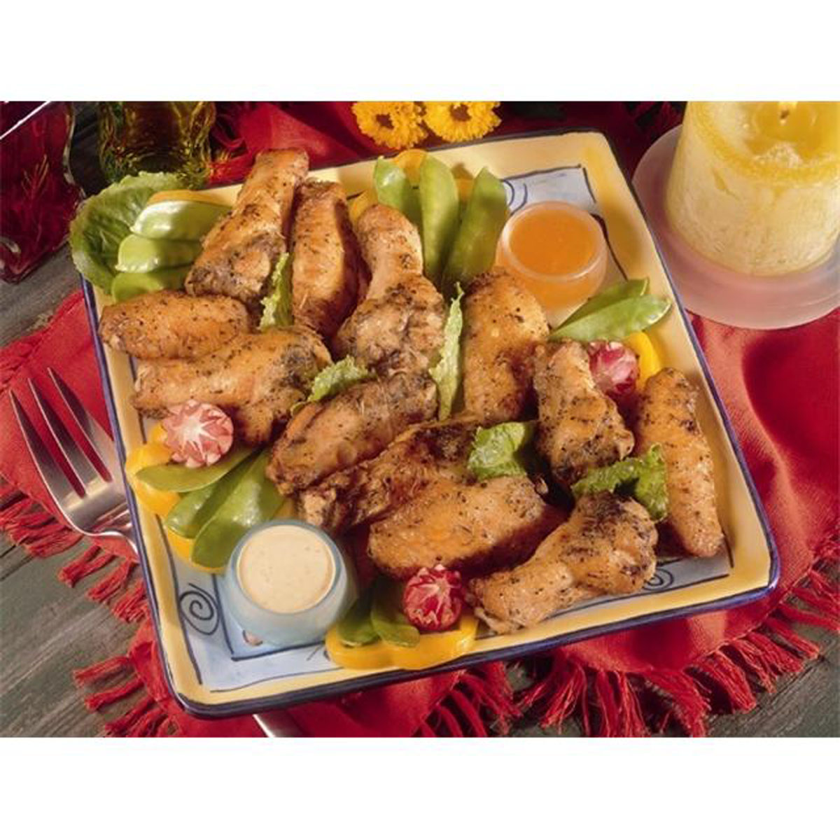 SHENANDOAH® KICK 'N WINGS®, Fully Cooked, Hot and Spicy, 1st and 2nd Sections, Medium, Frozen<br/>(38001)